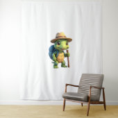 Tenture Funny Turtle Hiking Graphic Camping Lover Adventur (En situation)