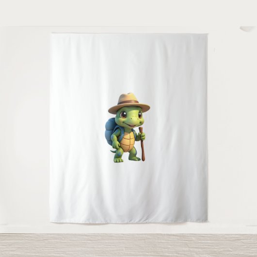 Tenture Funny Turtle Hiking Graphic Camping Lover Adventur (Devant)