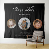 Tenture Funny Unique Enfants Photo Engagement (En situation (horizontale))