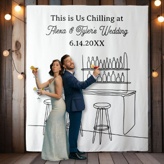 Tenture Funny Wedding Backdrop Photo Prop