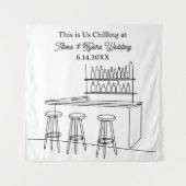 Tenture Funny Wedding Backdrop Photo Prop (Devant)