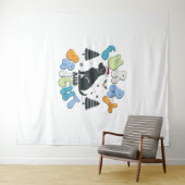 Tenture Furry and Bright (En situation (horizontale))
