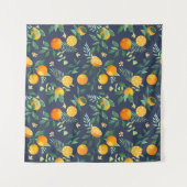 Tenture Fusion d'agrumes : Oranges à l'air tropical (Devant)