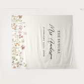 Tenture Futur fleur sauvage Mme Photo Booth Contexte (Devant (Horizontal))