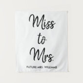 Tenture Futur Mme Backdrop Boho Fête des mariées Photo Pro (Devant)