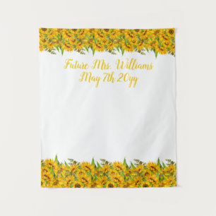 Tenture Futur Mme Boho Fête des mariées des tournesols Con