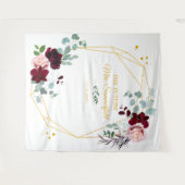 Tenture Futur Mme Bridal Shower Fond Doré Photobooth (Devant (Horizontal))