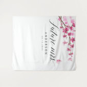 Tenture Futur Mme Cherry Blossom Fête des mariées rose (Devant (Horizontal))