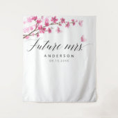 Tenture Futur Mme Cherry Blossom Fête des mariées rose (Devant)