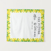 Tenture Futur Mme Lemon Fête des mariées Photobooth Contex (Devant (Horizontal))