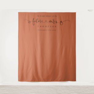 Tenture Futur Mme Toile de Fond de Photo en Terracotta pou