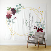 Tenture Futur panneau de fond pour photomaton avec fleurs  (En situation (horizontale))