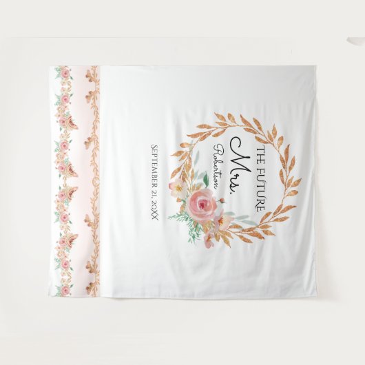 Tenture Future Mme Fleurs Fond Mariage (Devant (Horizontal))