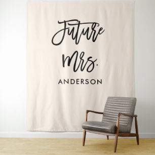 Tenture Future Mrs Bridal Shower Backdrop Photo Booth 