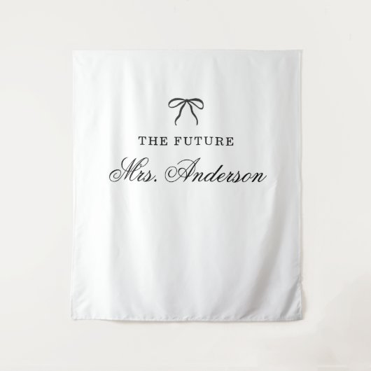 Tenture Future Mrs. Custom Bridal Shower Backdrop (Devant)