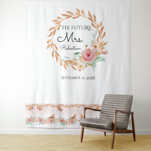 Tenture Future Mrs Toile de Fond Florale pour Enterrement  (En situation)