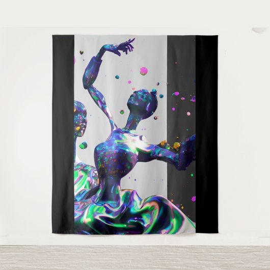 Tenture Gagnant du ballet synthographique (Devant)