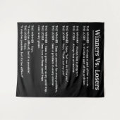 Tenture Gagnants contre des perdants (Devant (Horizontal))