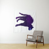 Tenture Galaxie en colère conception graphique chat lancer (En situation (horizontale))