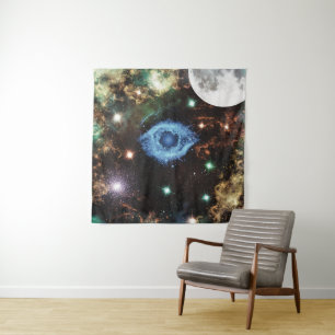 Tenture Galaxie spirale céleste Nebula Cluster Stars Étinc