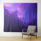 Tenture galaxie violette (En situation (horizontale))