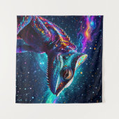 Tenture Galaxies psychédélique Chameleon Peinture (Devant (Horizontal))
