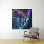 Tenture Galaxies psychédélique Chameleon Peinture (En situation (horizontale))