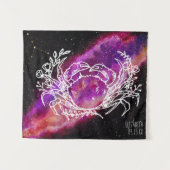 Tenture Galaxy Cancer Constellation Nom Zodiac Signal (Devant (Horizontal))