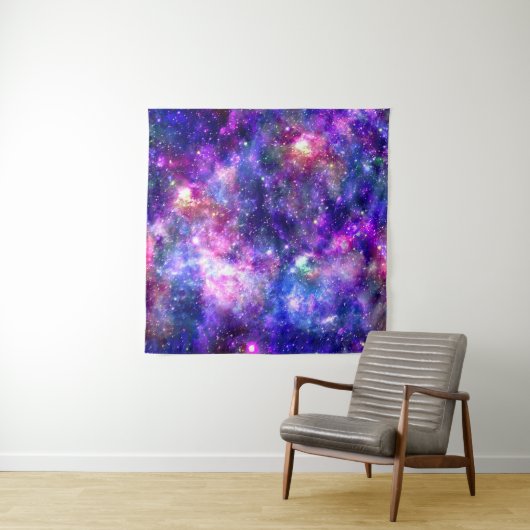 Tenture Galaxy Night Imprimer Design cosmique (En situation (horizontale))
