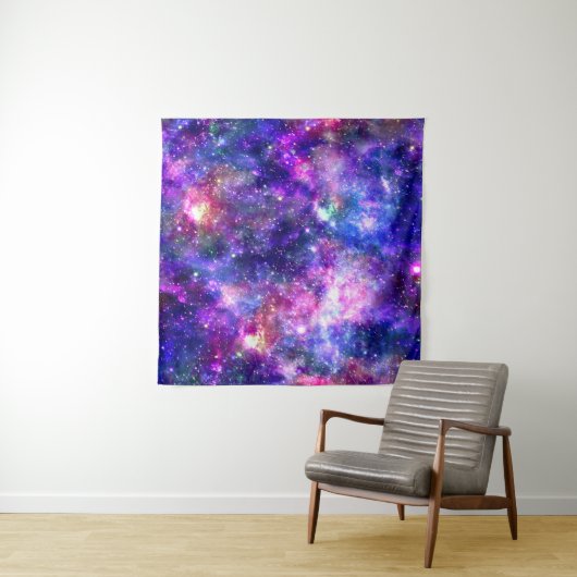 Tenture Galaxy Night Imprimer Design cosmique (En situation)