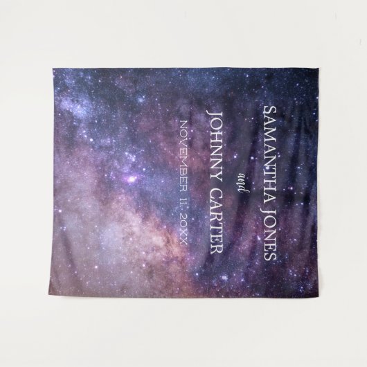 Tenture Galaxy Starry Night Universe Space Mariage (Devant (Horizontal))