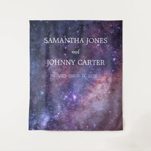 Tenture Galaxy Starry Night Universe Space Mariage (Devant)