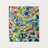 Tenture Galets colorés Art Mosaïque (Devant)