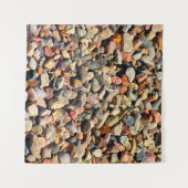 Tenture Galets roches texture colorée (Devant (Horizontal))