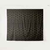 Tenture Galmourous Golden Geometric pattern (Devant (Horizontal))