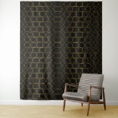 Tenture Galmourous Golden Geometric pattern (En situation)
