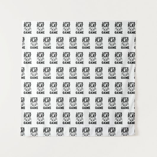 Tenture Gamer Gift - Jouons au jeu (Devant)