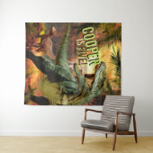 Tenture Garçons dinosaures Anniversaire TRex | Fond person (En situation (horizontale))