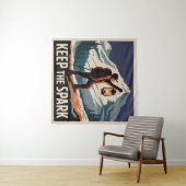 Tenture Garder l'étincelle (En situation (horizontale))