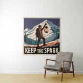 Tenture Garder l'étincelle (En situation)