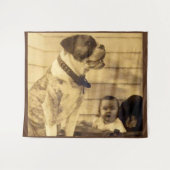 Tenture Gardes pitbull des années 1920 (Devant (Horizontal))