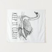 Tenture Gardez-le Classique Élégant Cygne (Devant (Horizontal))