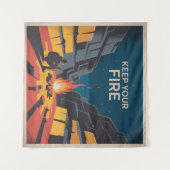 Tenture Gardez Votre Feu (Devant (Horizontal))