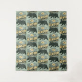 Tenture Gavin Newsom 2028 Résister Protéger Défendre (Devant)