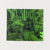 Tenture Geek de la carte de circuit électronique Nerd PCB  (Devant (Horizontal))