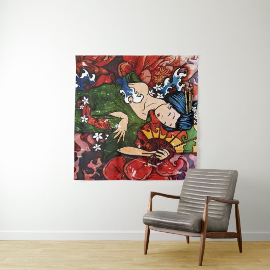 Tenture Geisha (En situation (horizontale))