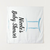 Tenture Gemini Astrologie Bleue Zodiac Signalétique (Devant (Horizontal))