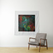 Tenture Genesis Nova Art Abstrait (En situation)