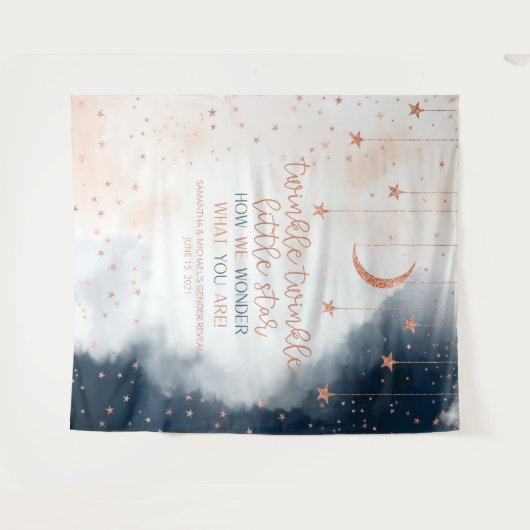 Tenture Genre Révéler Contexte, Twinkle Little Star Banner (Devant (Horizontal))