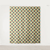 Tenture Geometric pattern with overlapping half-circles (Devant)